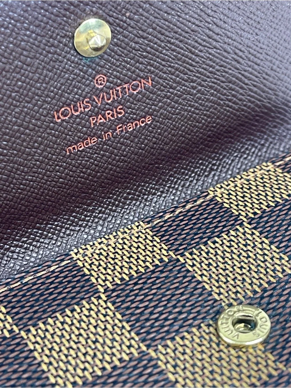 Louis Vuitton Damier Portefeuille Elise bifold wallet